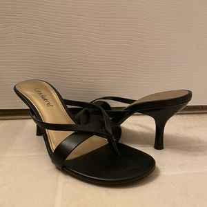 Black Strappy High Heel Shoes